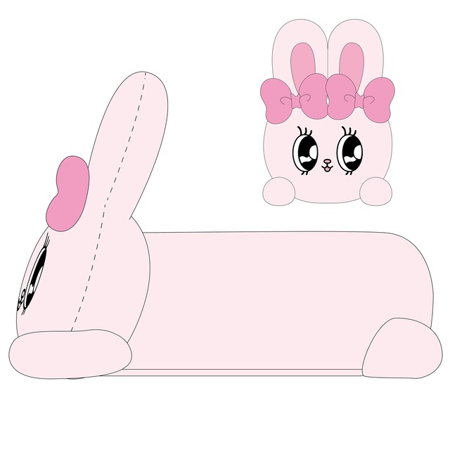 エスターバニーぬいぐるみテッシュカバー リボンバニー(1861039)