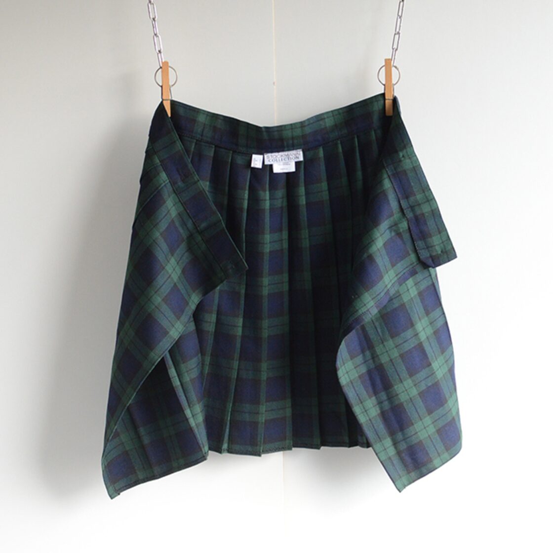 イギリス製 キルトスカート ブラックウォッチ タータンチェック  