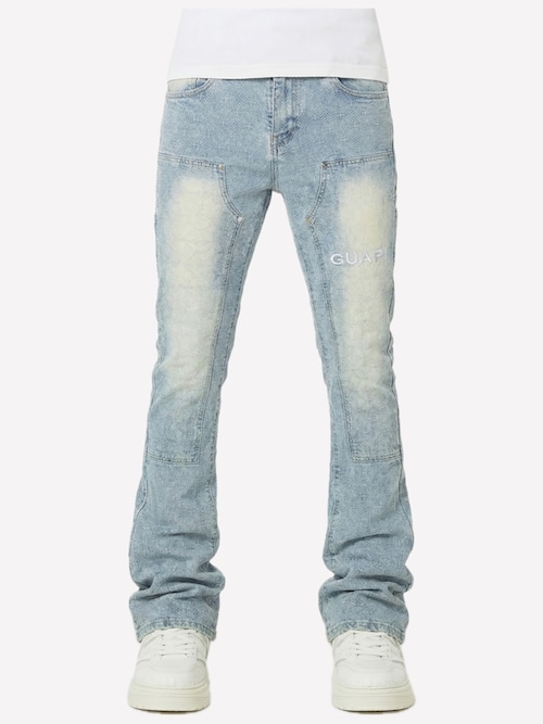 GUAPI / aqua blue sashiko denim V2