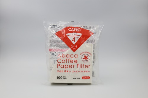 三洋産業　アバカ円すいコーヒーフィルター　白（２～４杯用）