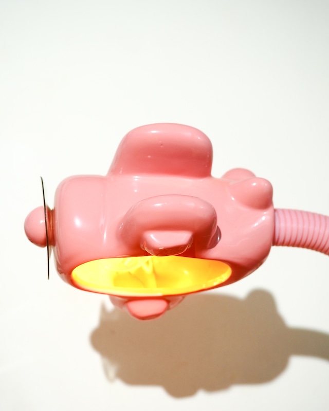 1997 Pink Airplane Ceramic Clip-on Lamp