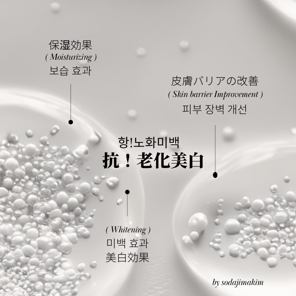 乾燥知らず陶器肌うるぷるツヤ】保湿＆美白チョンアクリーム・韓国美肌  