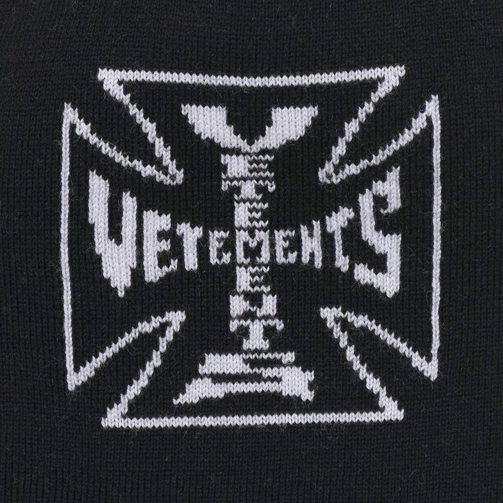 VETEMENTS】BIKER CROSS LOGO BEANIE | AYIN