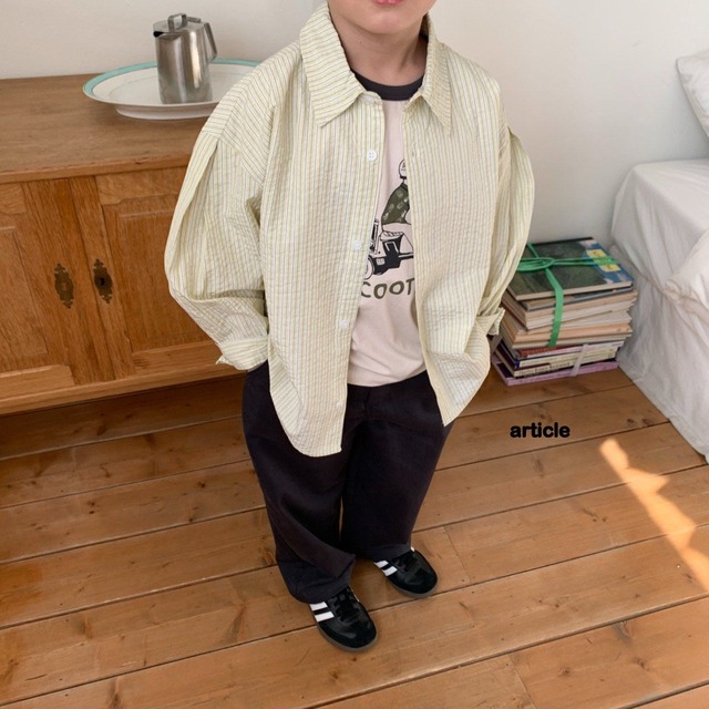 【取寄】article｜trigger shirt｜トリガーシャツ｜S-JM｜kids｜26 spring