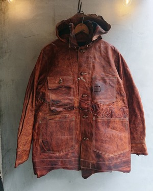 GOODKARMA DEVELOPMENT Leather  Chore  Coat "HELL'S KITCHEN"  T-BROWN size1