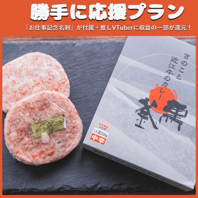 【勝手に応援プラン】近江牛セット ハンバーグ+カレー（冬の関西物産展）