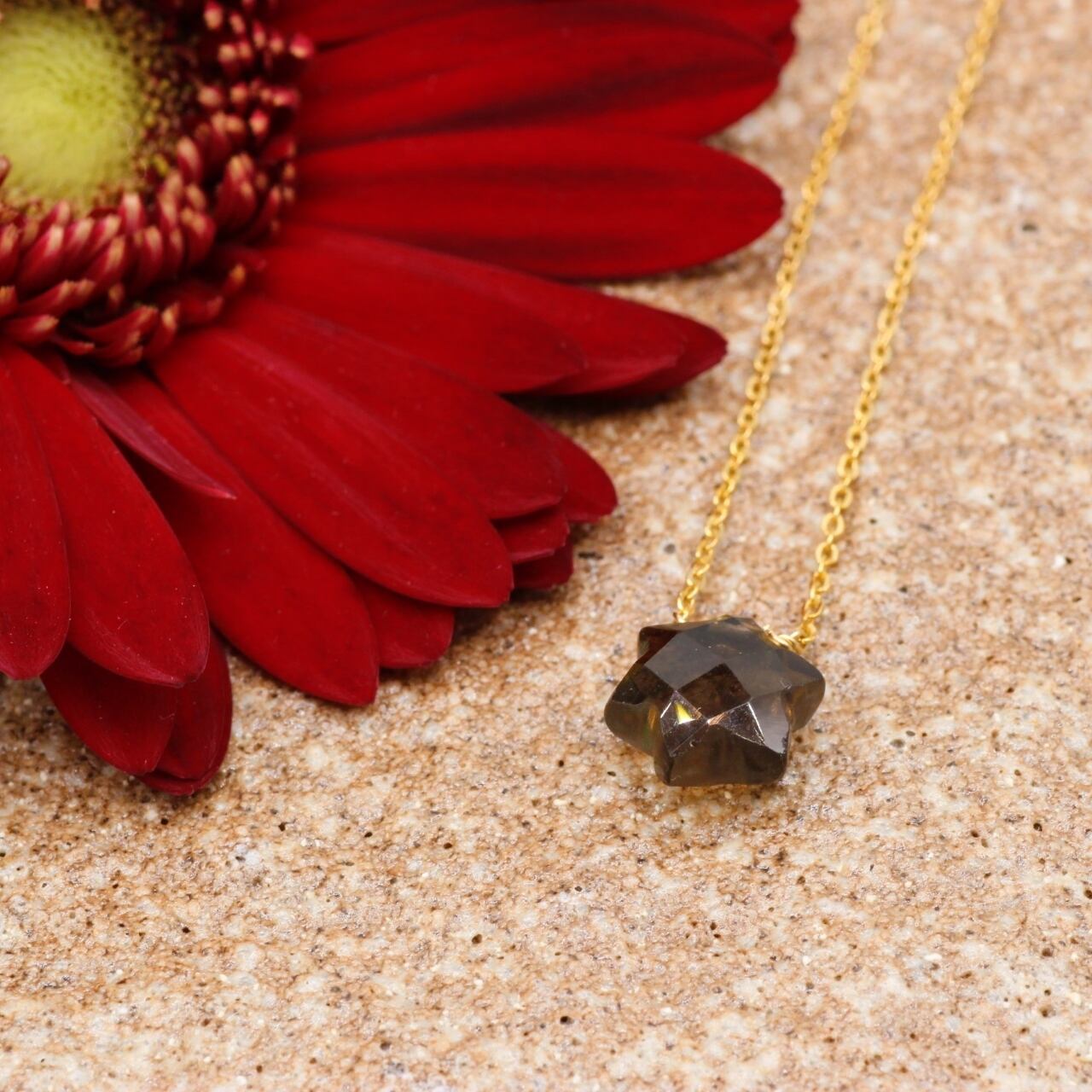 14kgfガーデンクォーツ・ルビーピアス/イヤリング 【公式通販】