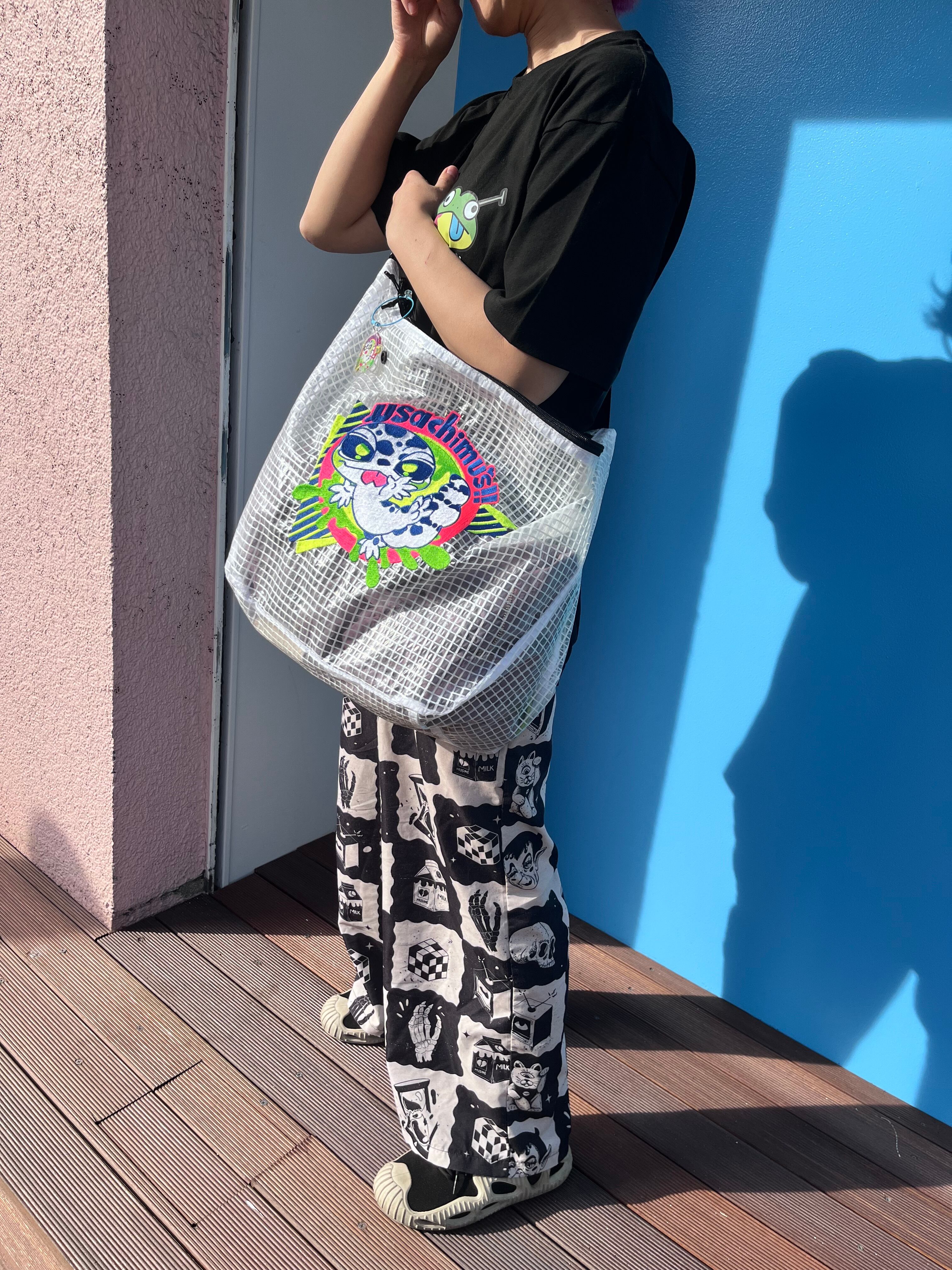 BIG‼︎レオパ刺繍ショルダーバッグ | usachimu's‼