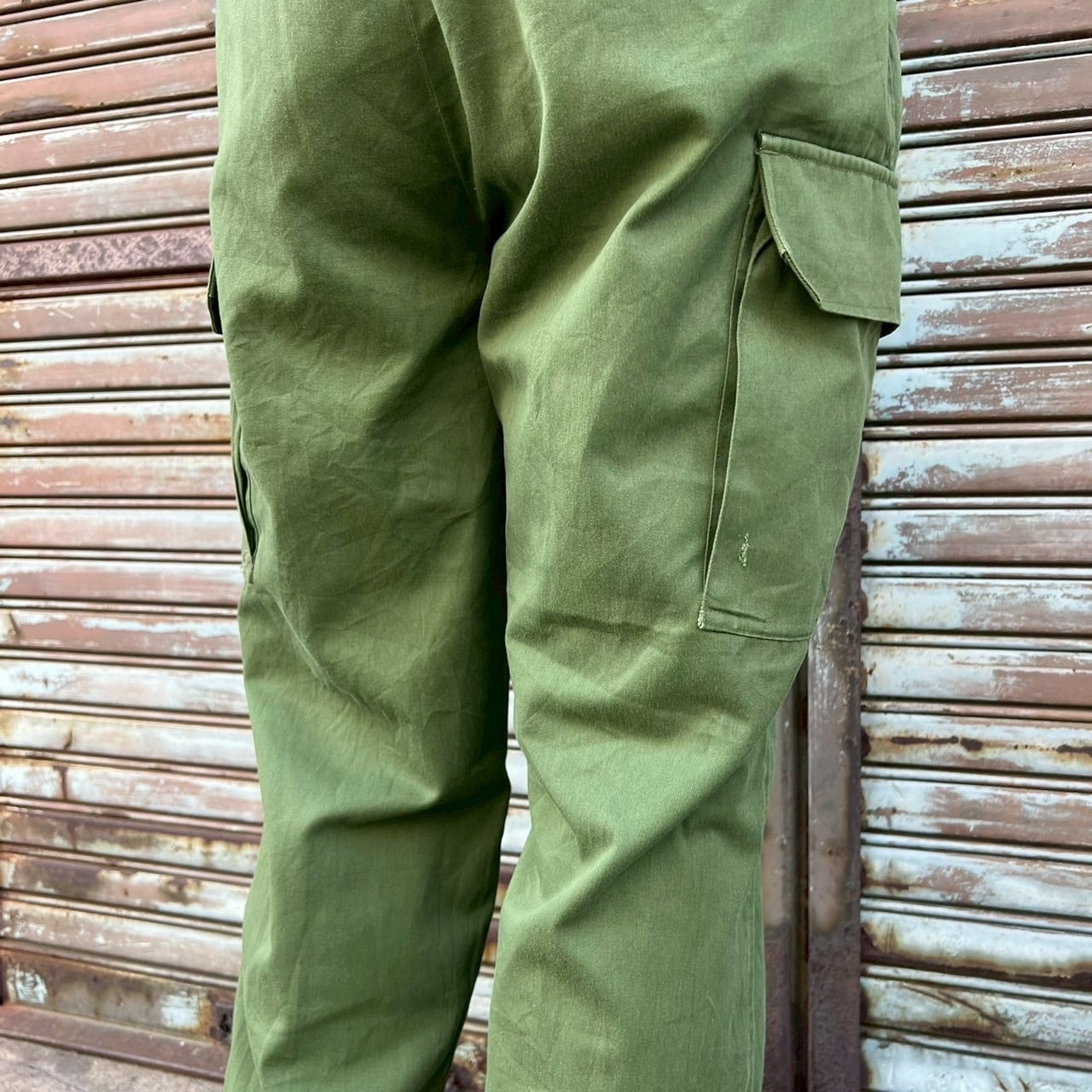 60s スウェーデン軍 実物 M59 カーゴパンツ ミリタリーパンツ 2XL C62
