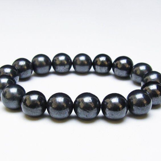 ブラックスギライト ブレスレット 12mm スギライト ブレス 一点物 メール便可 [M便 1/10] 111-36389