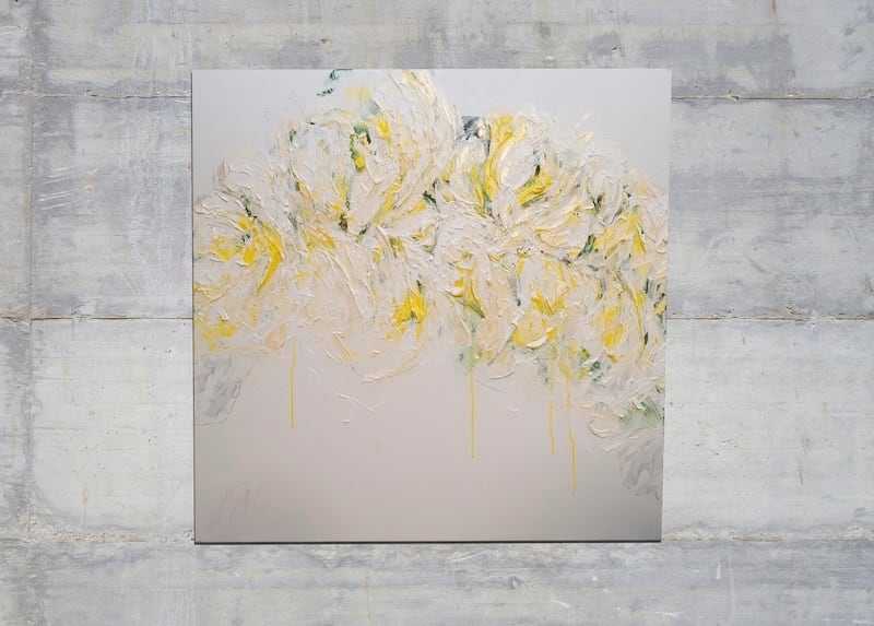黄色い花　絵画 Flowers / 黄色い花をテーマにした現代アート作品 絵画販売 | TOMOYA