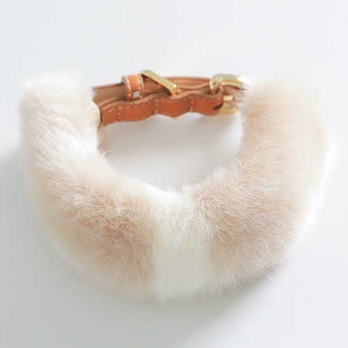 即納 Eco fur pompom ベージュ