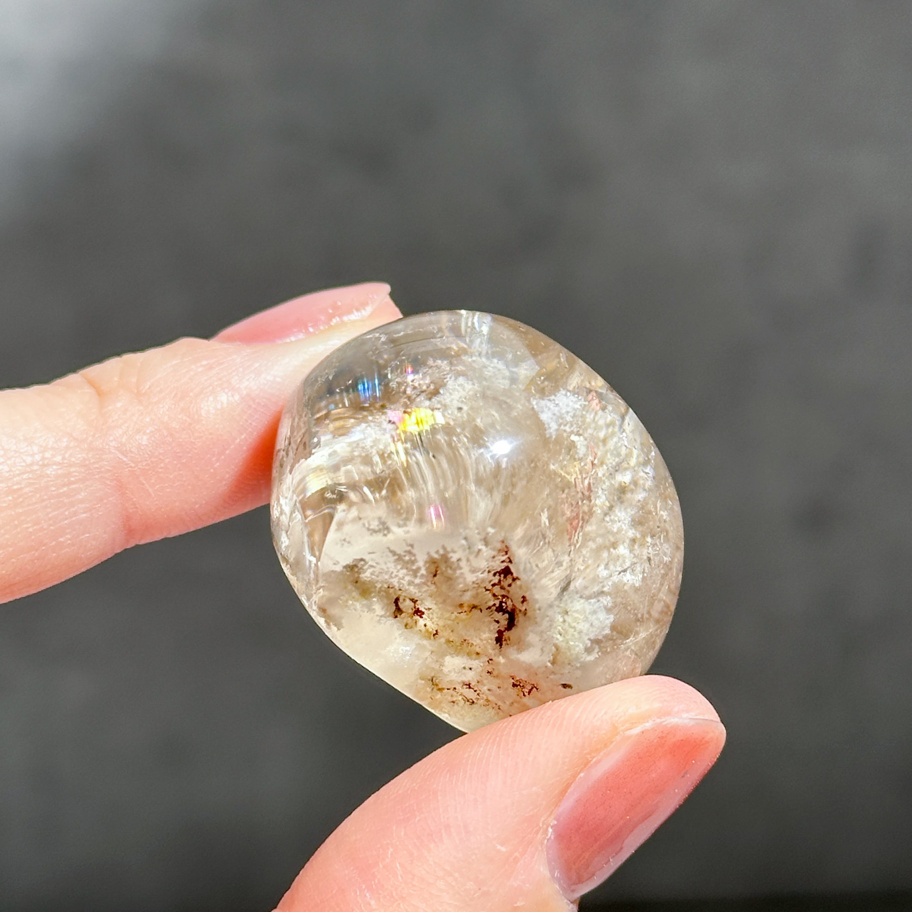 ミナスジェライス産ガーデンクォーツ レンズ22◇Garden Quartz◇天然石