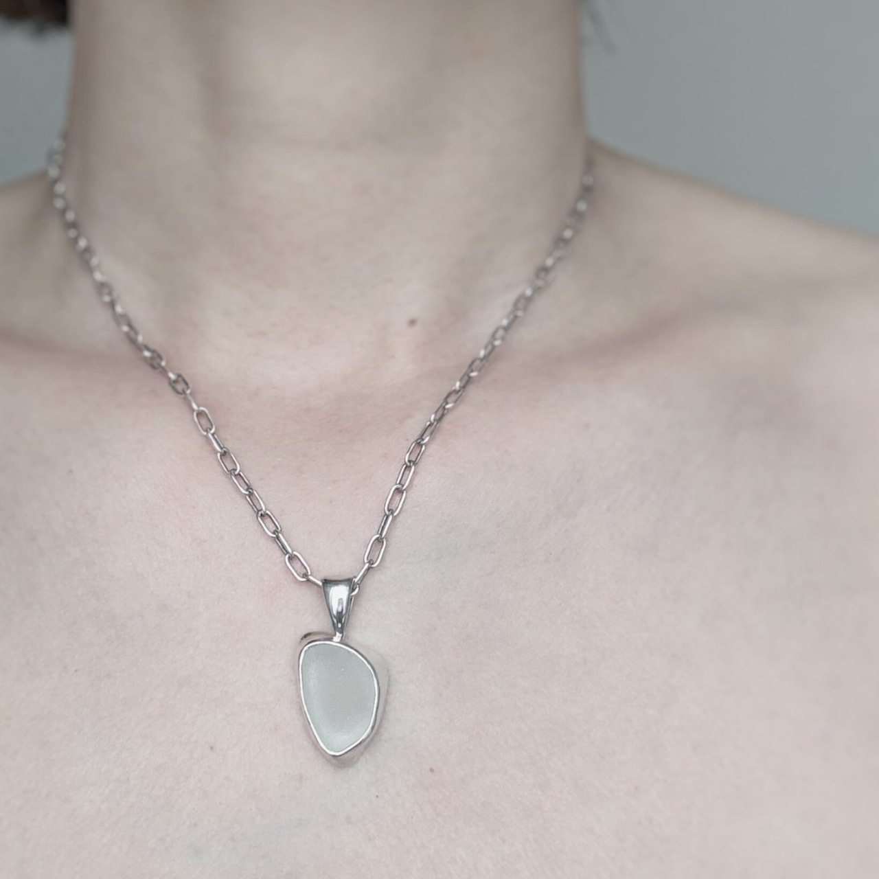 Horizon / Sea Glass  Pendant Head Rough