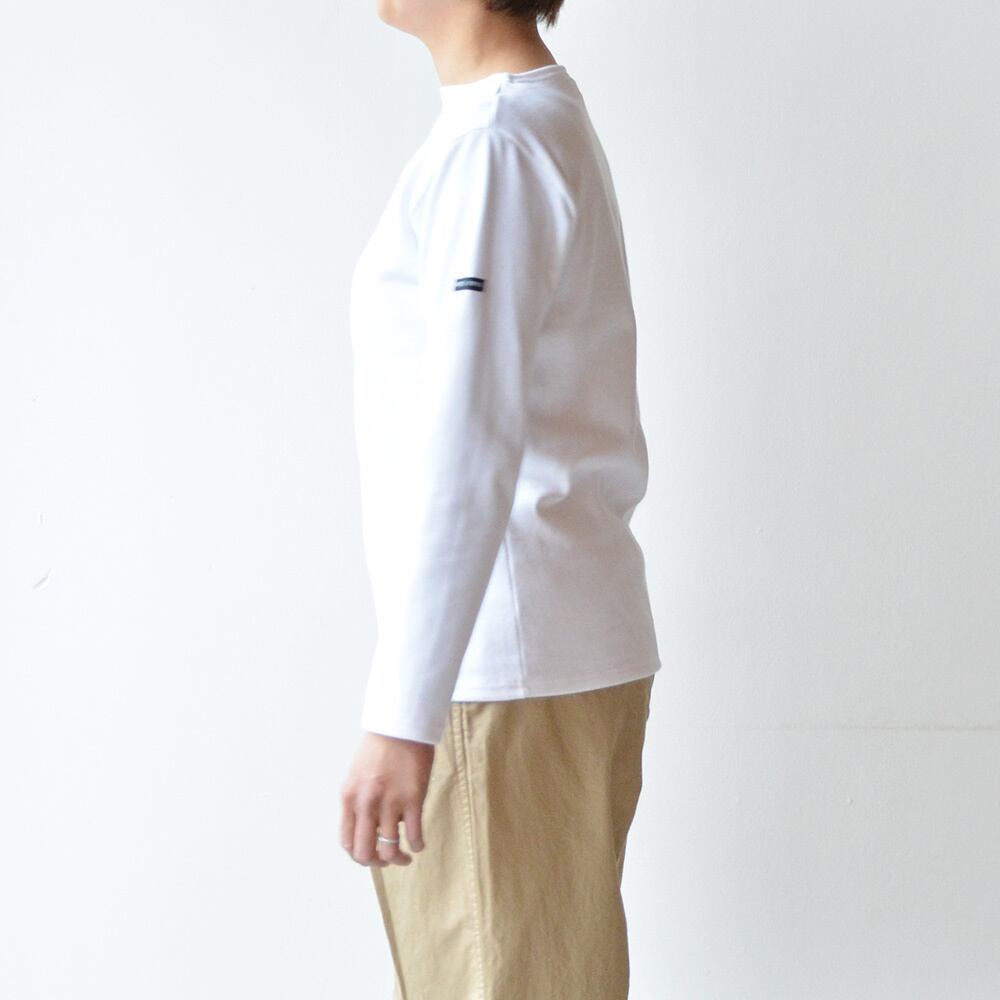 セントジェームス SAINT JAMES 無地ボートネックシャツ(OUESSANT)NEIGE