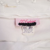 フラダンス 衣装 ワンピース ドレス ホワイト系 CC Fashions ハワイ製 かわいい 刺繍 レース 花柄 フレア ワンカラー オールホワイト ノースリーブ 大人っぽい さわやか 軽やか 上品 透け感 白 フラ ダンス レッスン 練習 フラダンス衣装 ハワイ製 大人用 ドレス ワンピース おしゃれ 衣装 レディース フレアドレス 白ドレス お呼ばれ 刺繍ドレス