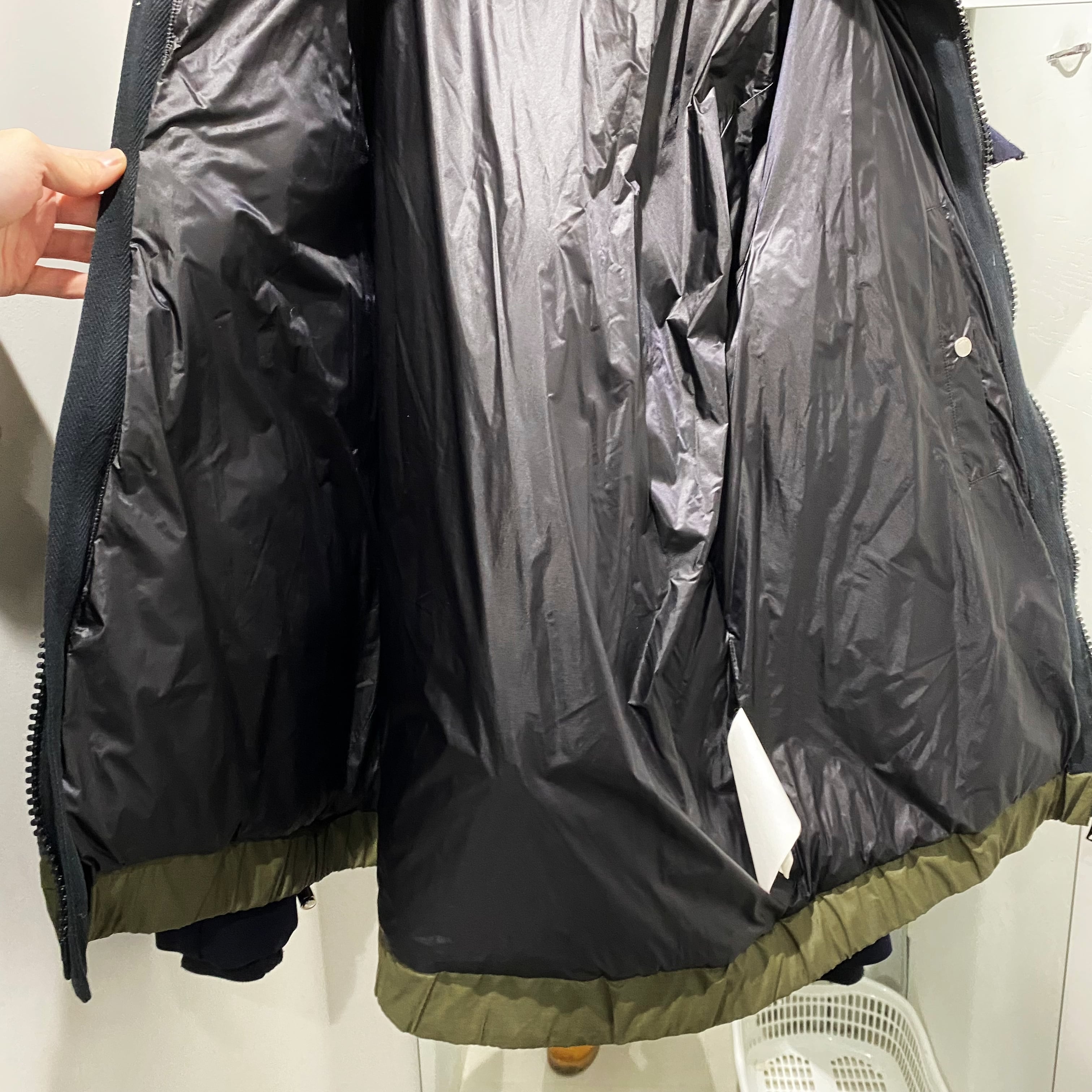 sacai サカイ 20AW キルティング パデッドジャケット カーキ sacai サカイ 20AW キルティング パデッドジャケット カーキ