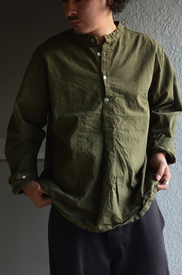 Bulgarian Army 50s reproduction sleeping shirts Dyed Olive ブルガリア軍 1950復刻モデル スリーピングシャツ euro military