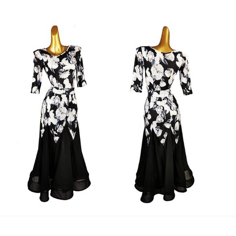 フローラルシフォン・スタンダードドレス ds0908