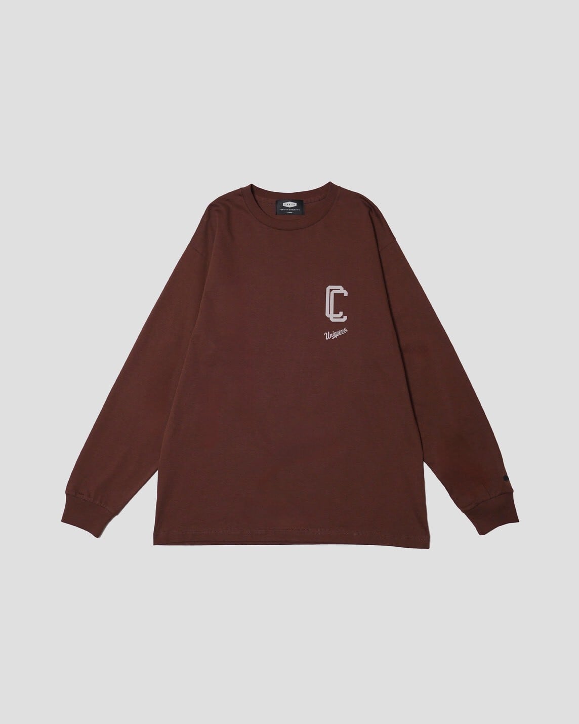 Overlap Big C L/S T-shirt BROWN