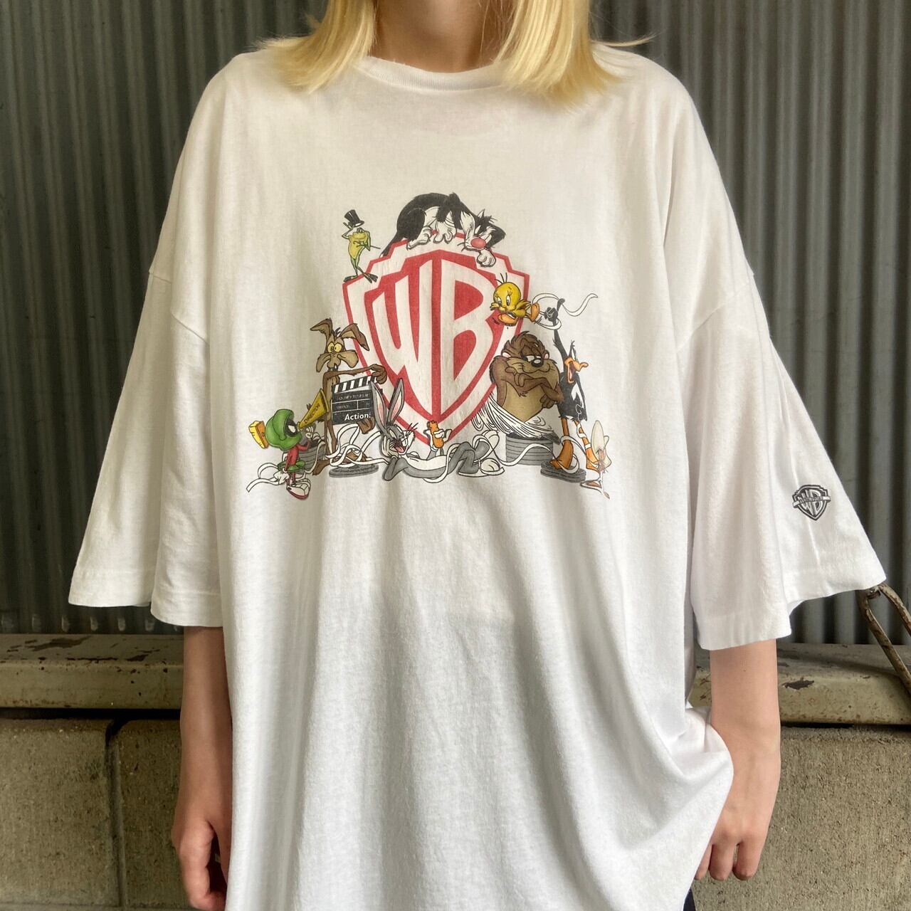 激レア　90s ワーナー　ルーニーテューンズ　半袖Tシャツ　USA製　ホワイト