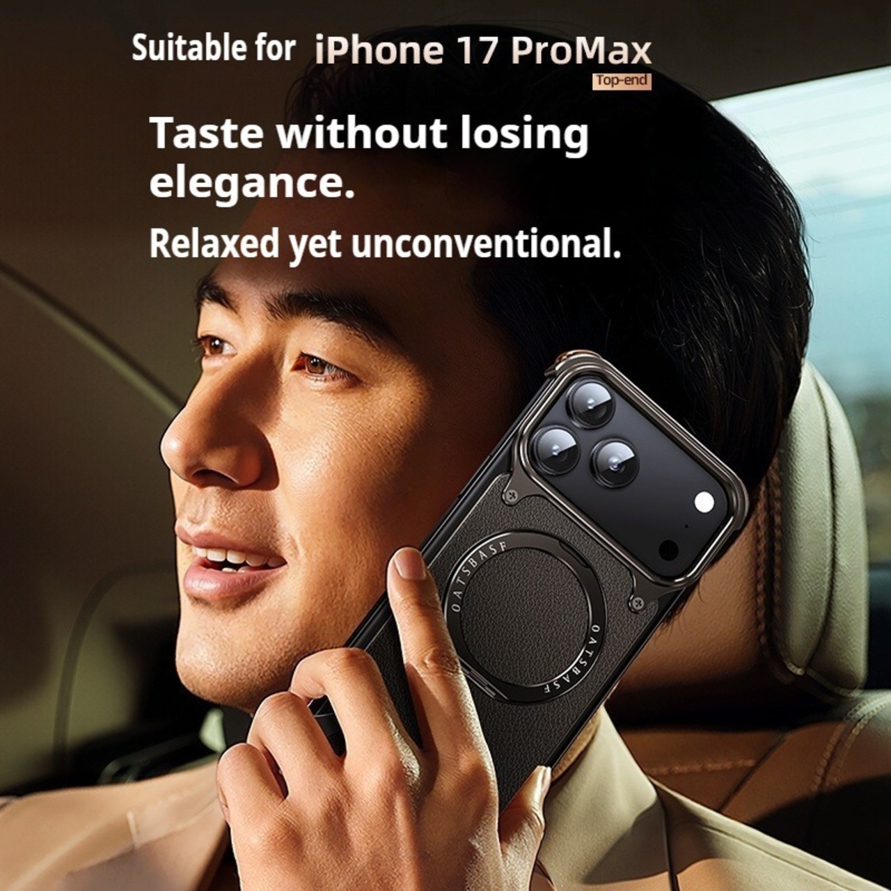 ◆iPhone 17/Pro/Pro Max◆ Genuine Leather Aluminum Phone Case / 本革 アルミニウム スマホケース