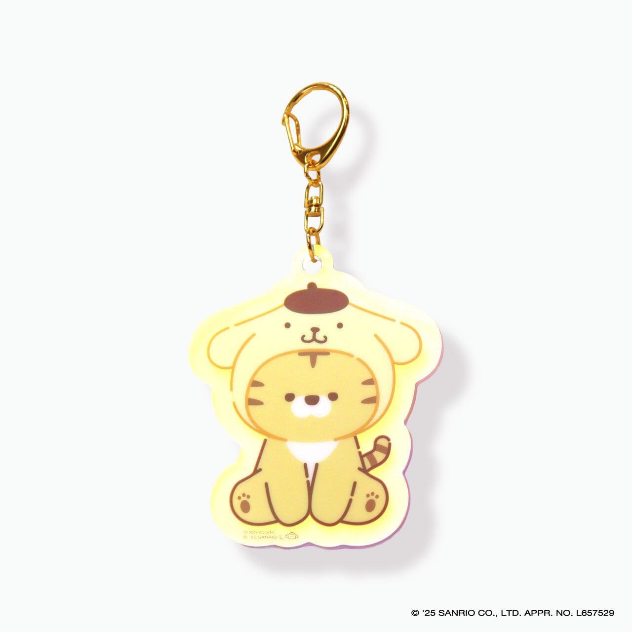 【mof】Sanrio characters x mofmofriends なかよしオーロラアクリルチャーム POMPOMPURIN×トラ / MFS007-5