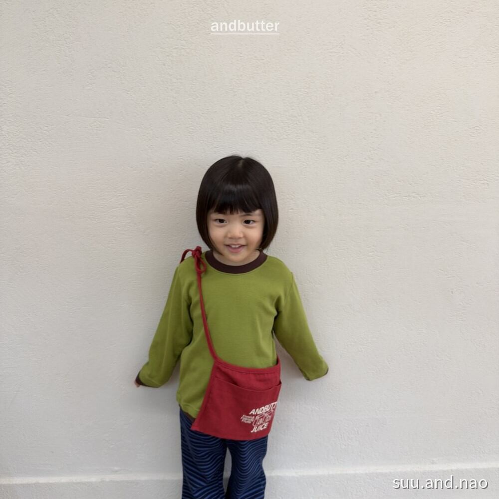 取寄:ANDBUTTER キャンディ配色Tシャツ※送料無料