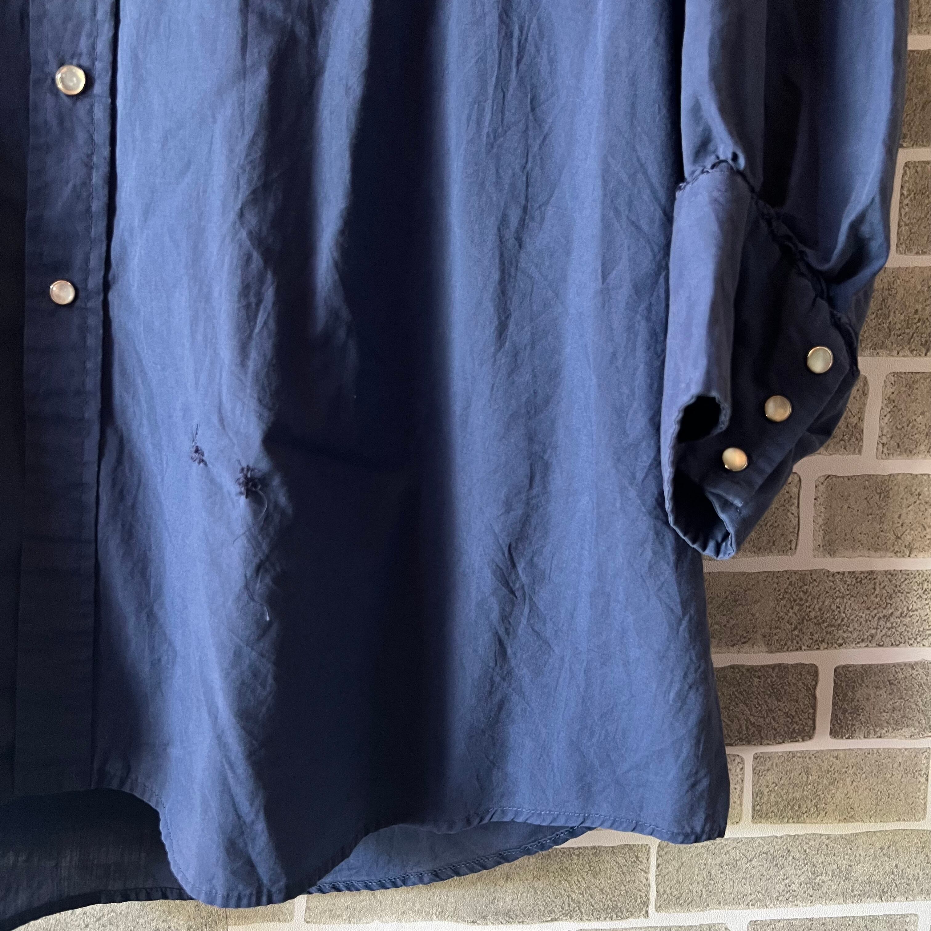 BLAIR ドルマンスリーブリメイク イーグル刺繍シャツ