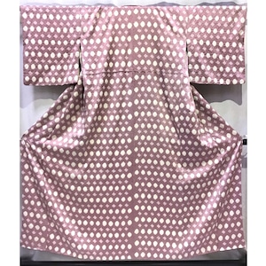 着物・小紋・ポリエステル・紫系地・No.200701-2048・梱包サイズ80