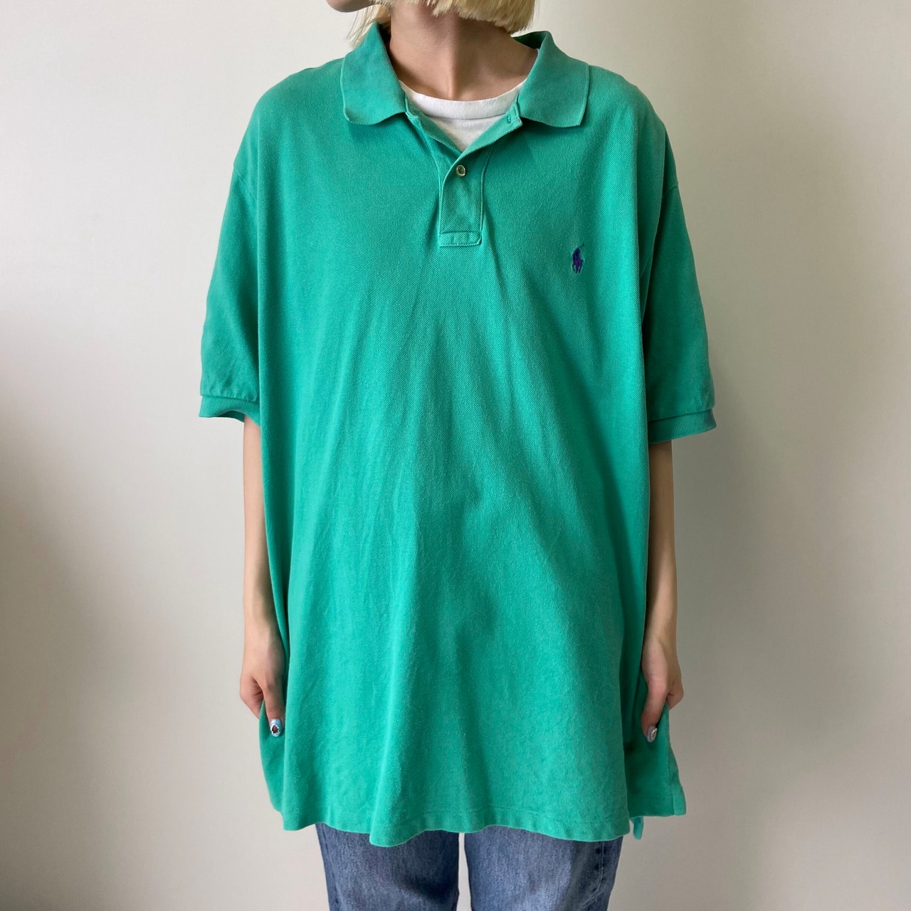 Polo Ralph Lauren ポロラルフローレン 鹿の子 ポロシャツ メンズXL 