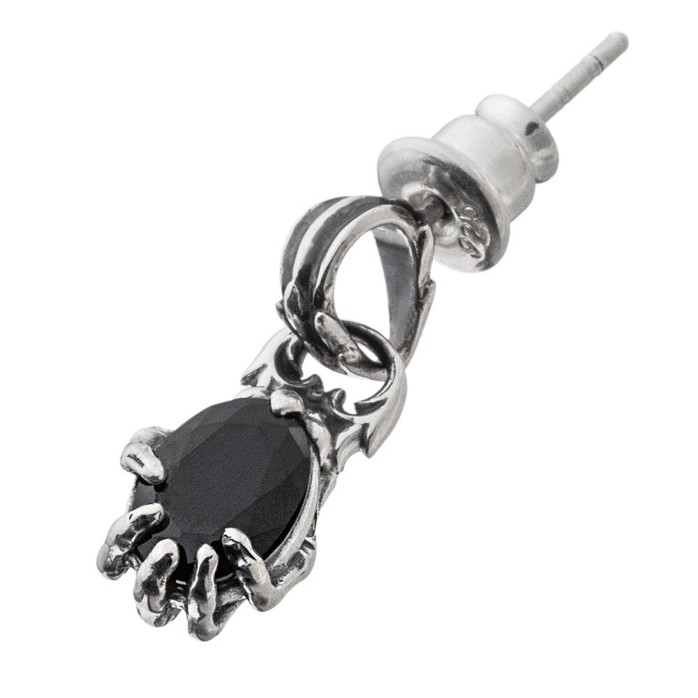 スカルハンドピアス ACE0178 Skull hand earrings シルバー