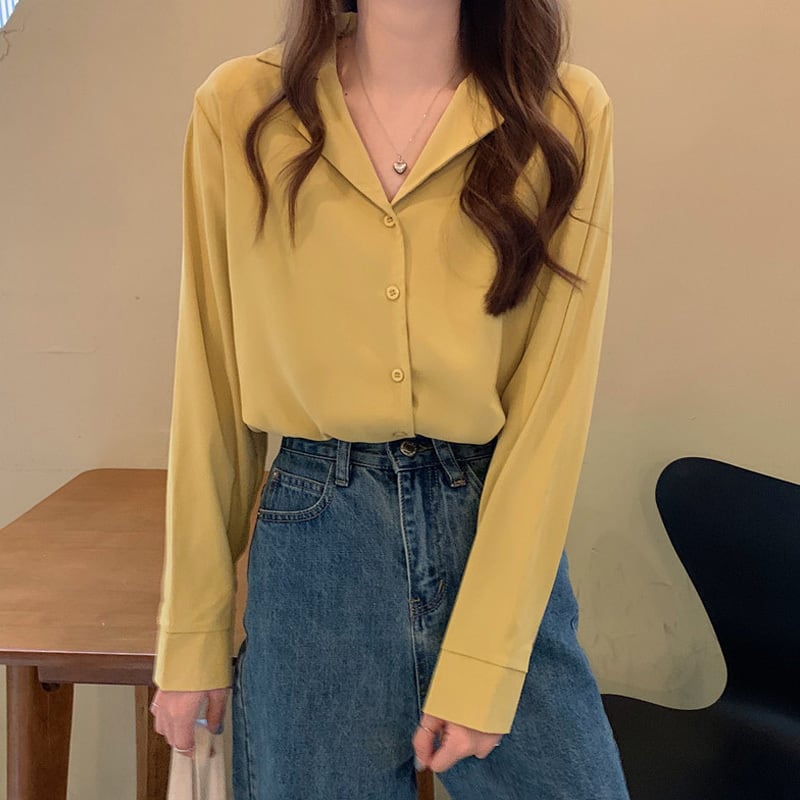 スタイルシャツ スプリングオータムトップス ロング 春物 秋物 試着室66583527871