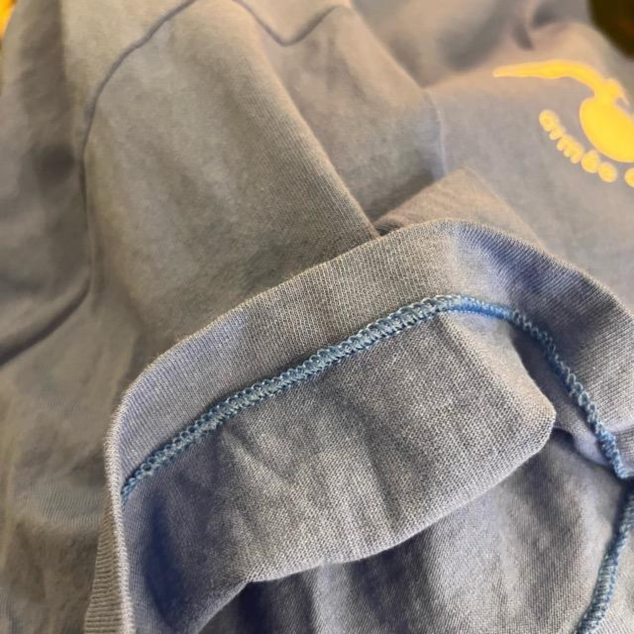 フランス AF ブルー Tシャツ デッドストック　メンズ　ファッション　カットソー　半袖　軍物　フランス軍