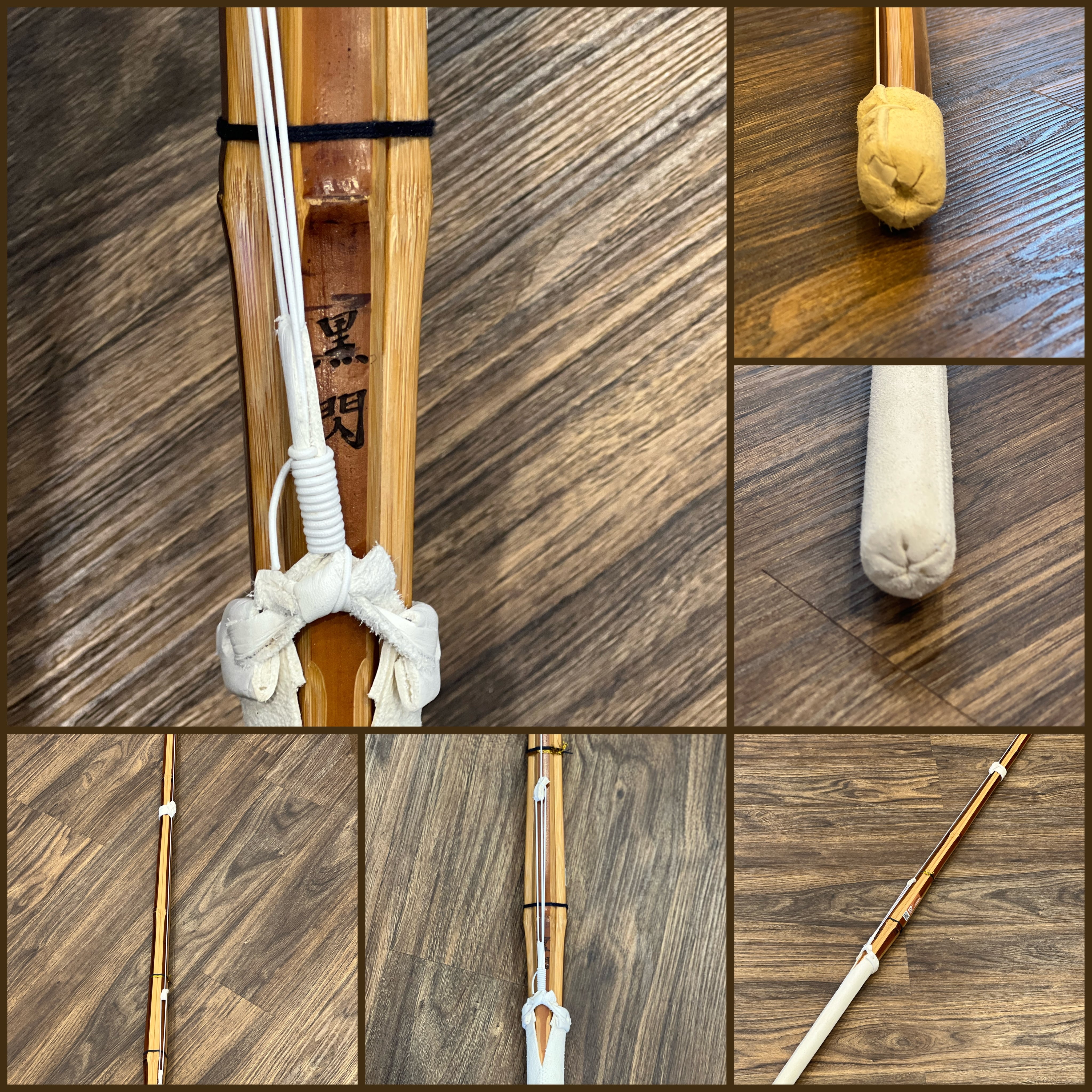 【50本限定✨激アツ✨人気竹刀『黒閃』お徳用完成品竹刀】【3.7、3.8、3.9男子✨新規格大特価‼️】【立面削り直刀 桂竹竹刀】 『黒閃』お徳用完成品 吟柄風仕組み