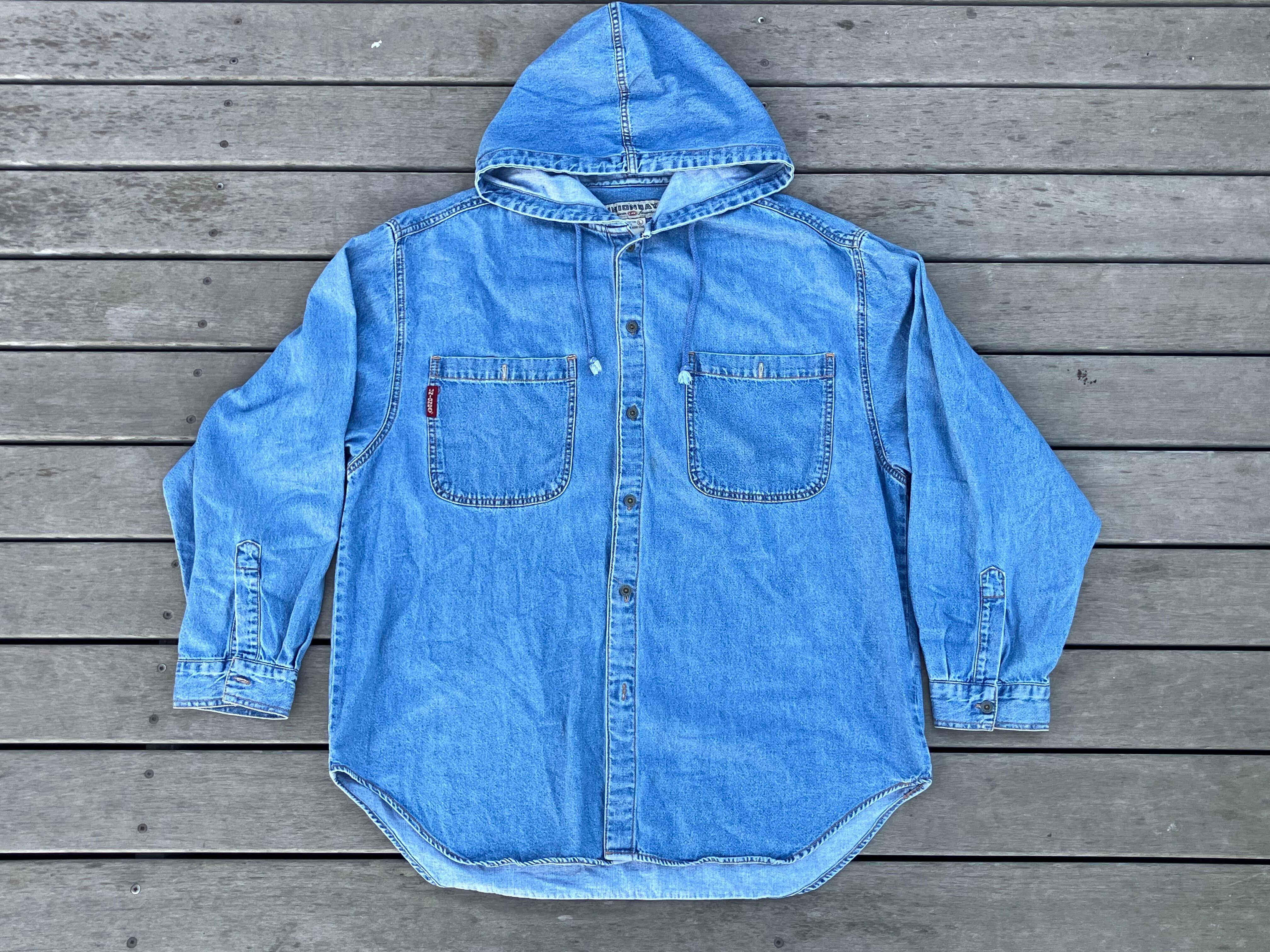 90s UNION BAY DENIM HOOD SHIRTS