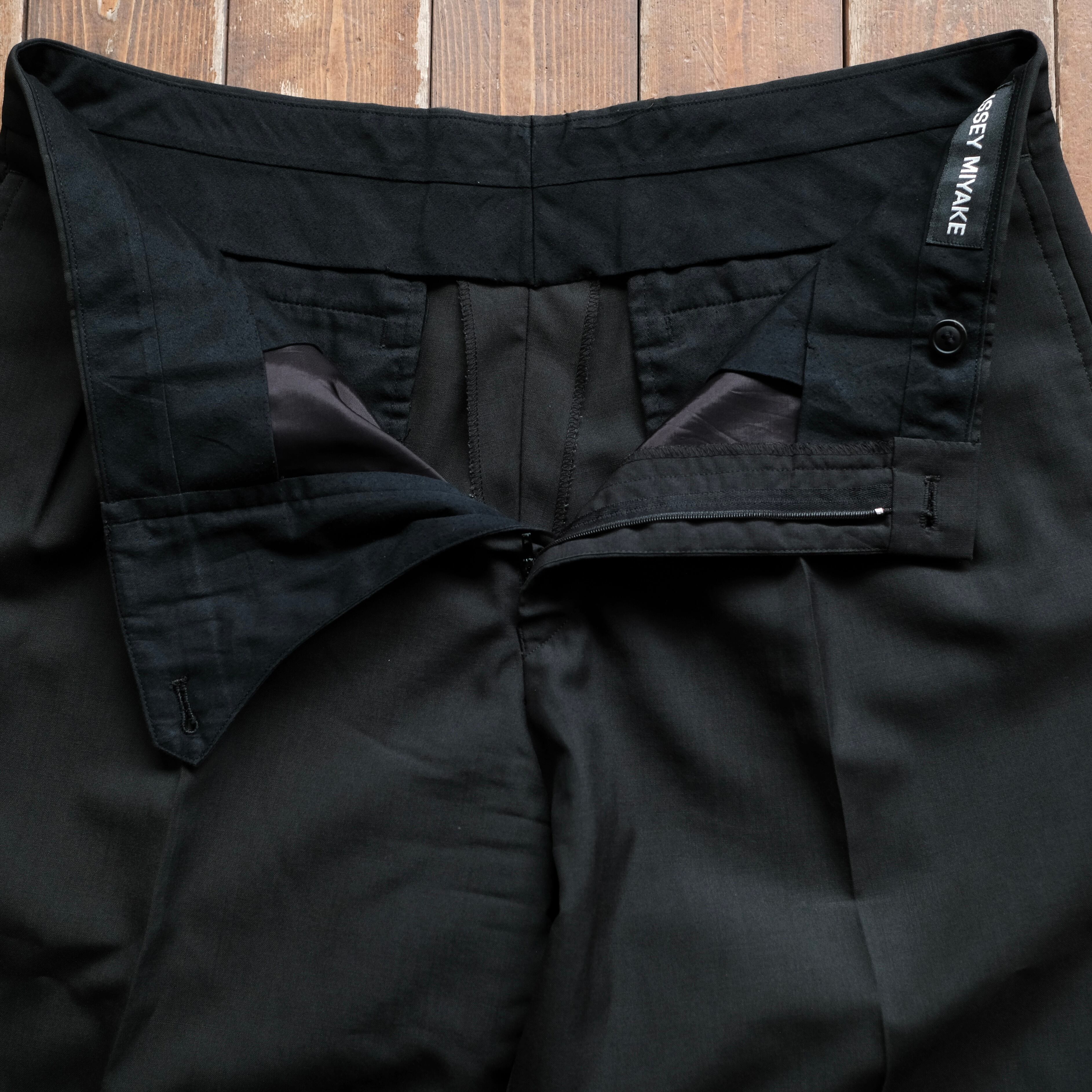90s ISSEY MIYAKE 2TAC WOOL SLACKS | safarionline