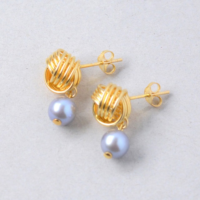 mignon pearl ピアス ゴールド