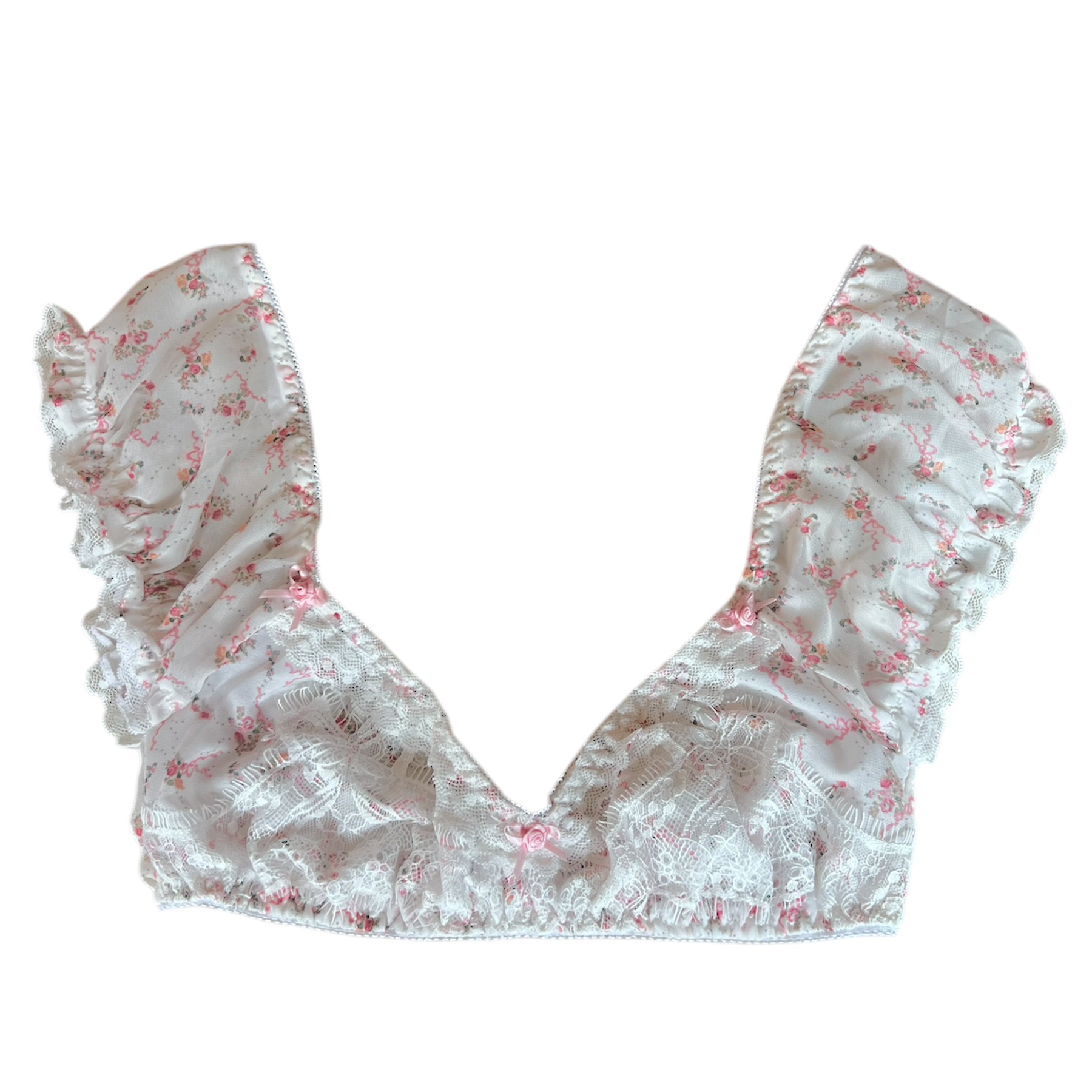 Ribbon lace bra Favorite リボンレース ブラ フェイバリット柄