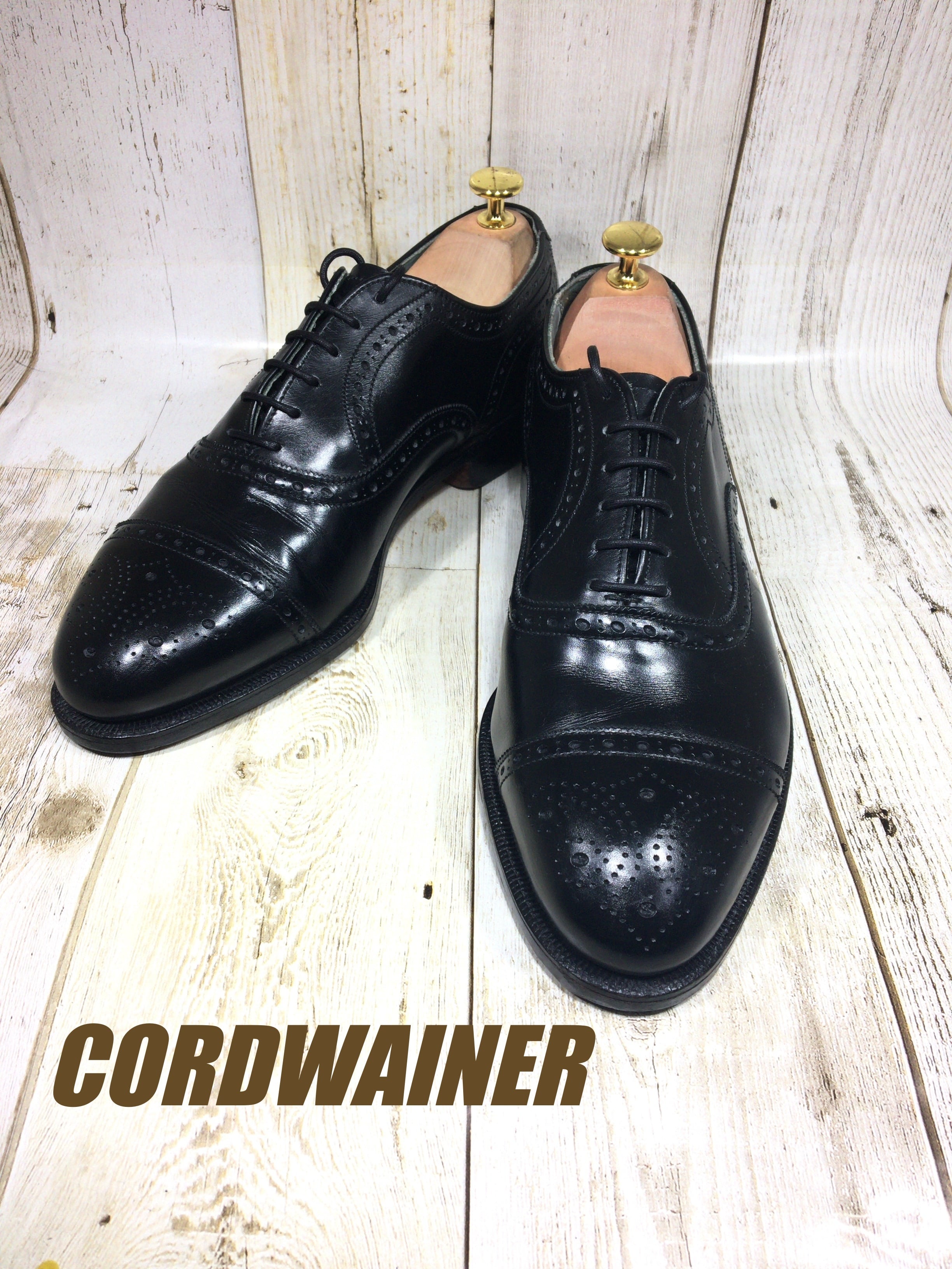 CORDWAINER コードウェイナー セミブローグ UK8 26.5cm | 中古靴・革靴 