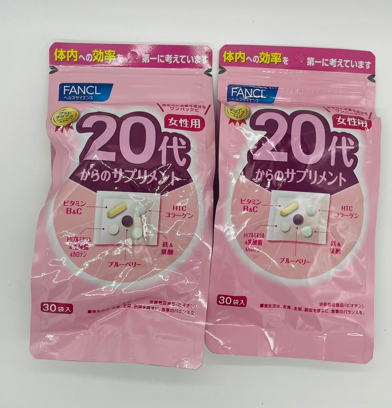 FANCLファンケル20代からのサプリメント 女性用 栄養機能食品 30日分×2（6600円以上で送料無料）