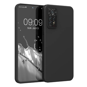 【数量限り】kwmobile スマホケース Xiaomi Redmi Note 11 Pro / 11 Pro (5G) / 12 Pro (4G)対応 ケース - 耐衝撃 滑り止め ソフト TPU シリコン - 黒色マット