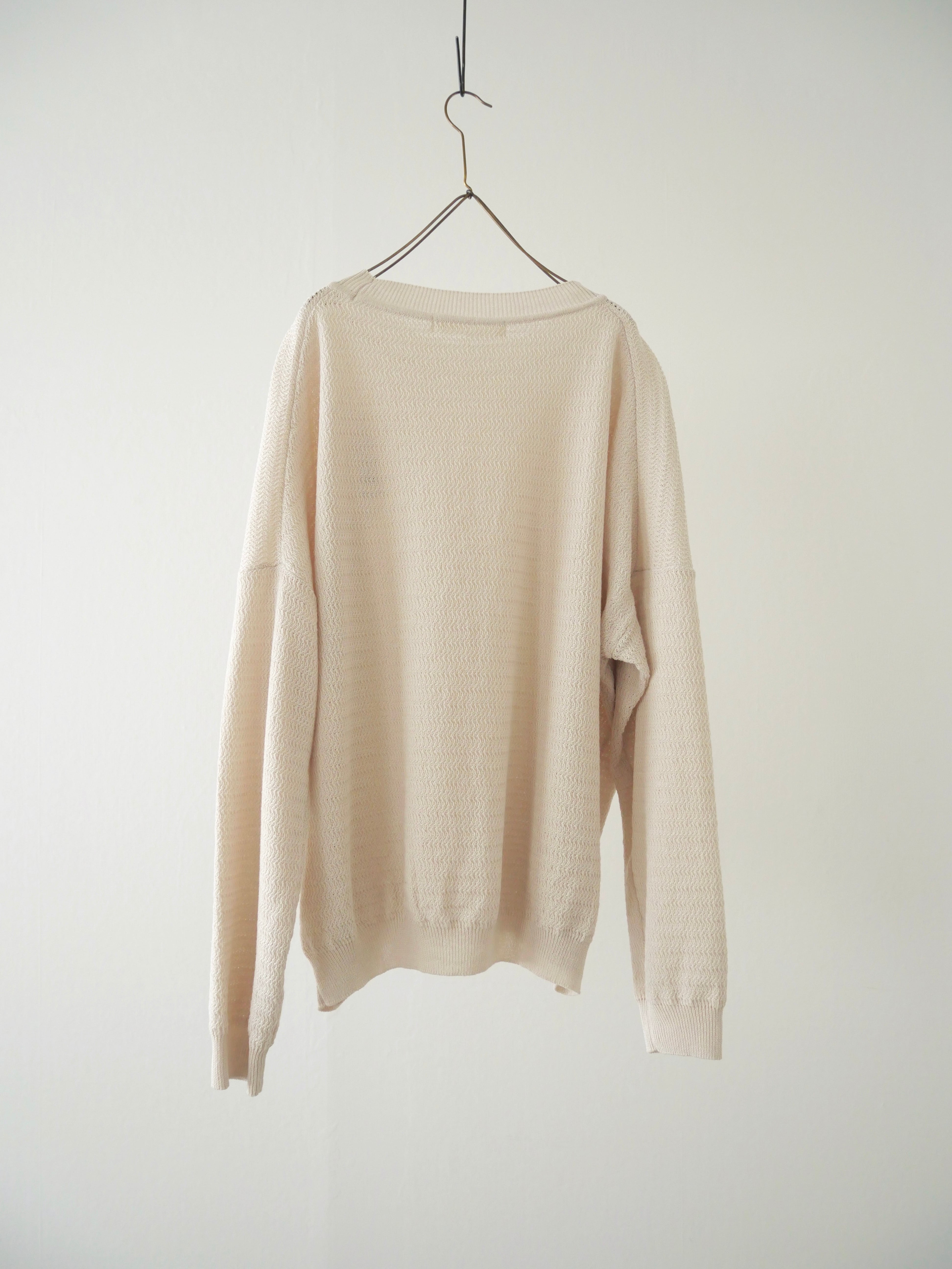 evam eva 　paper yarn　プルオーバー evam eva / cotton paper yarn pullover | t a - n a