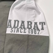 adabat アダバット ハーフジップ トレーナー シャツ サイズ 46 /ゴルフ/グレー×ホワイト/ワールド/トレーニング