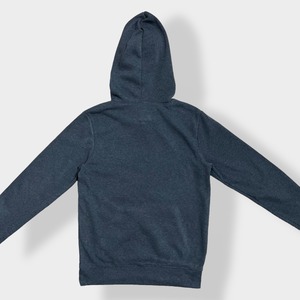 【AEROPOSTALE】 ベースボールロゴ プリント パーカー プルオーバー スウェット フーディー hoodie S ダークグレー エアロポステール us古着