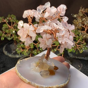 天然石ツリー・ローズクォーツ