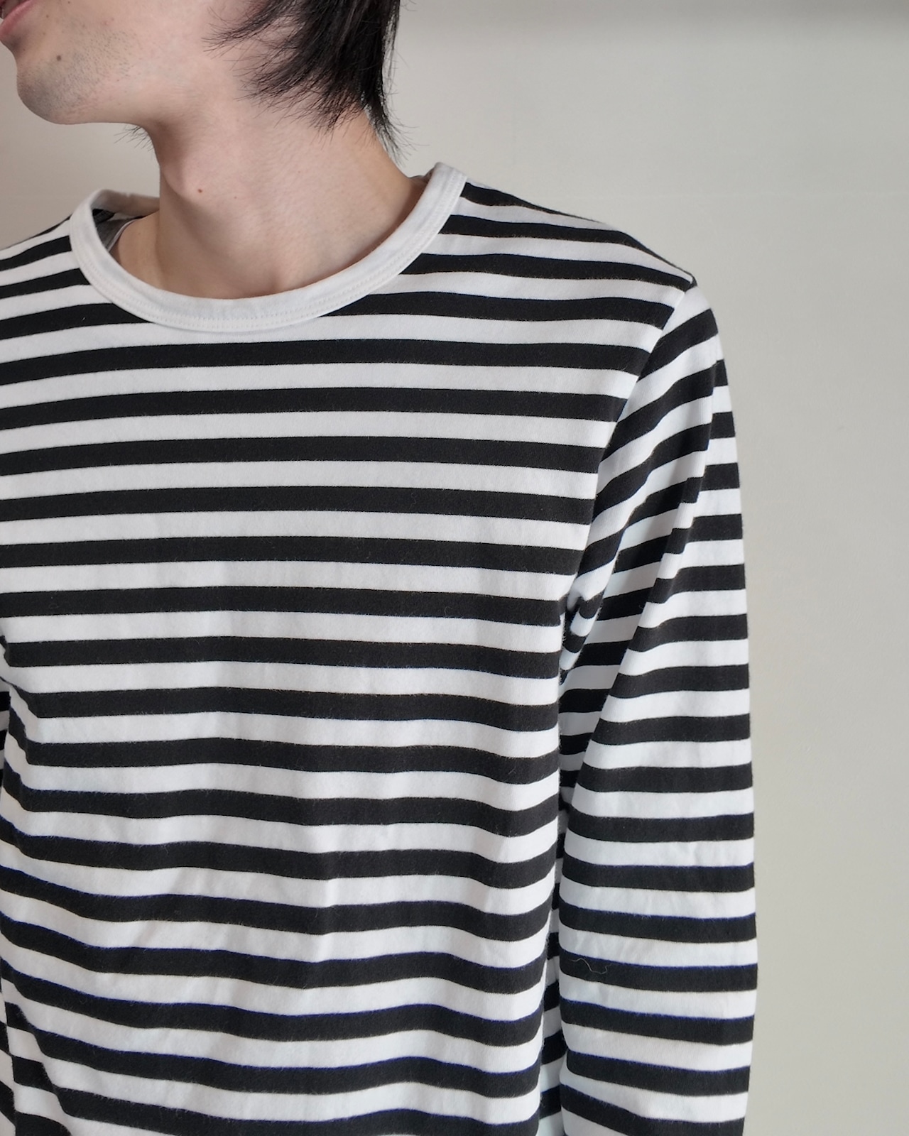 【agnes b.】border long sleeve T-shirt