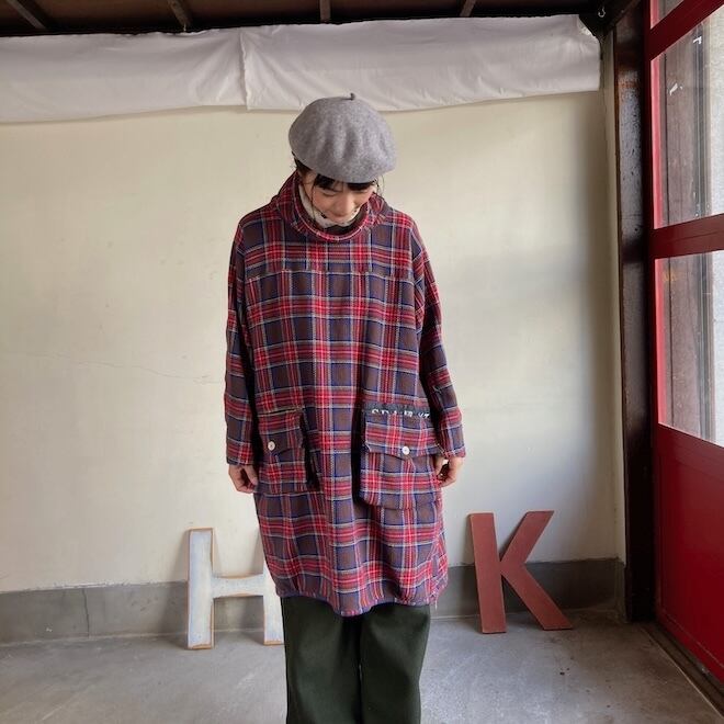 アルピーノヤッケチュニック Girl's タータンチェック 53JK108 サイズF