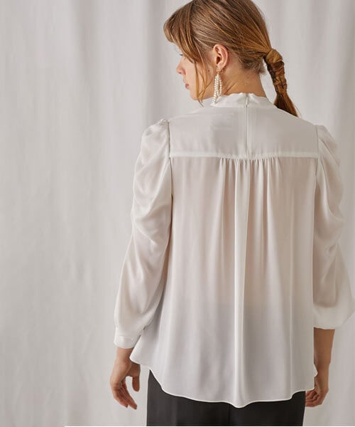 シフォンボウタイブラウス | troisiemechaco