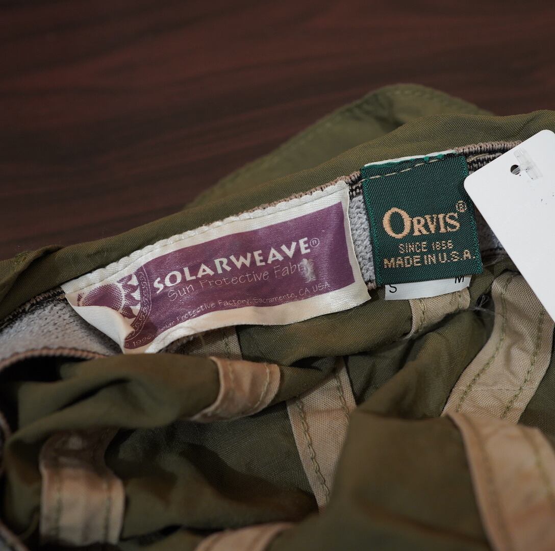 90s orvis ロングビル サンシェード キャップ SM/オービス USA製 帽子